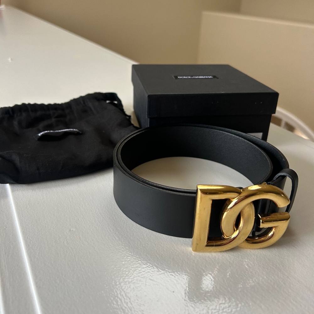 Dolce & Gabbana DG Logo Buckle Belt